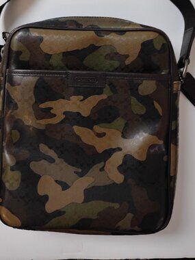 Coach Houston Flight Bag in Signature Camo Print